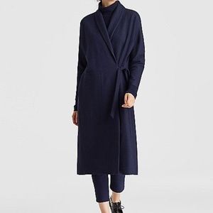 Eileen Fisher Wool Jersey Shawl Collar